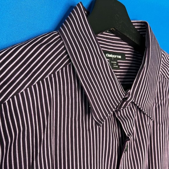 Claiborne Long Sleeve Button Up Men's Large - 17 34/35 - Picture 1 of 8